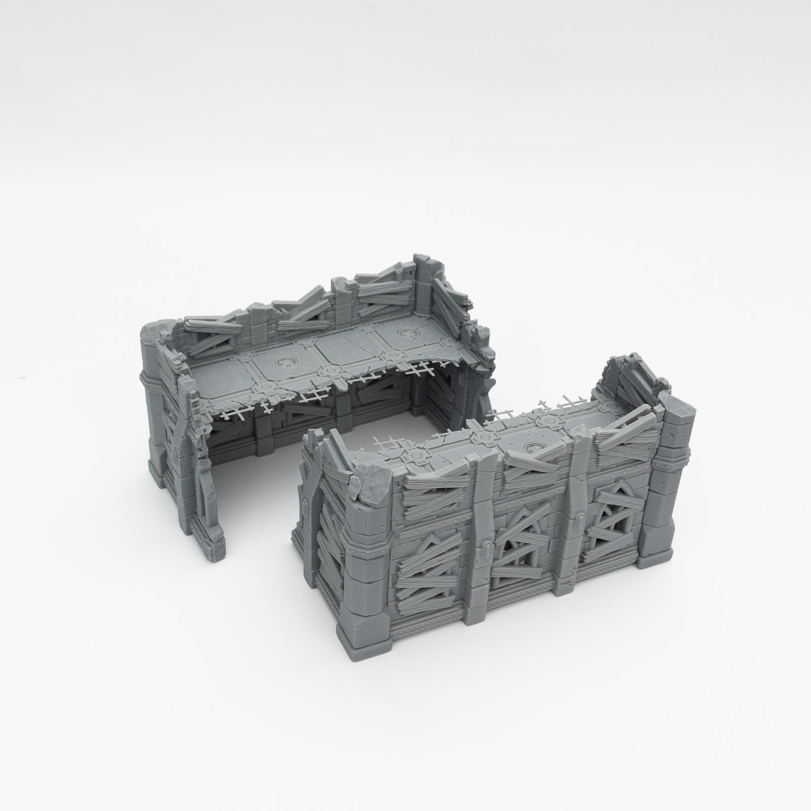 Unpainted - Modular Warhammer 40k Terrain – SciFi Gothic Set - Chapter Approved