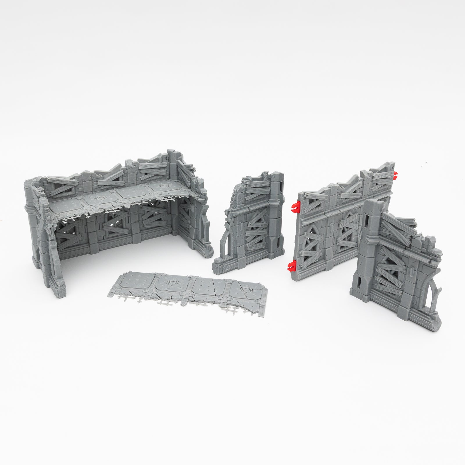 Unpainted - Modular Warhammer 40k Terrain – SciFi Gothic Set - Chapter Approved