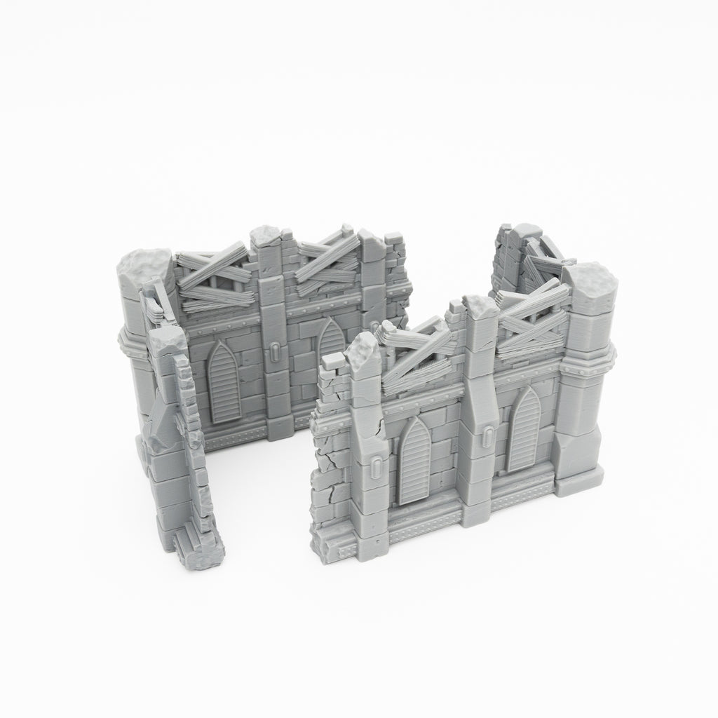 Unpainted - Modular Warhammer 40k Terrain – SciFi Gothic Set - Chapter Approved