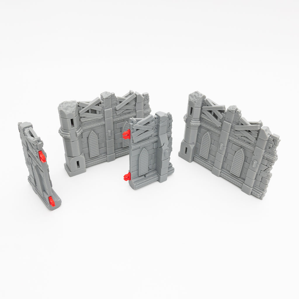 Unpainted - Modular Warhammer 40k Terrain – SciFi Gothic Set - Chapter Approved